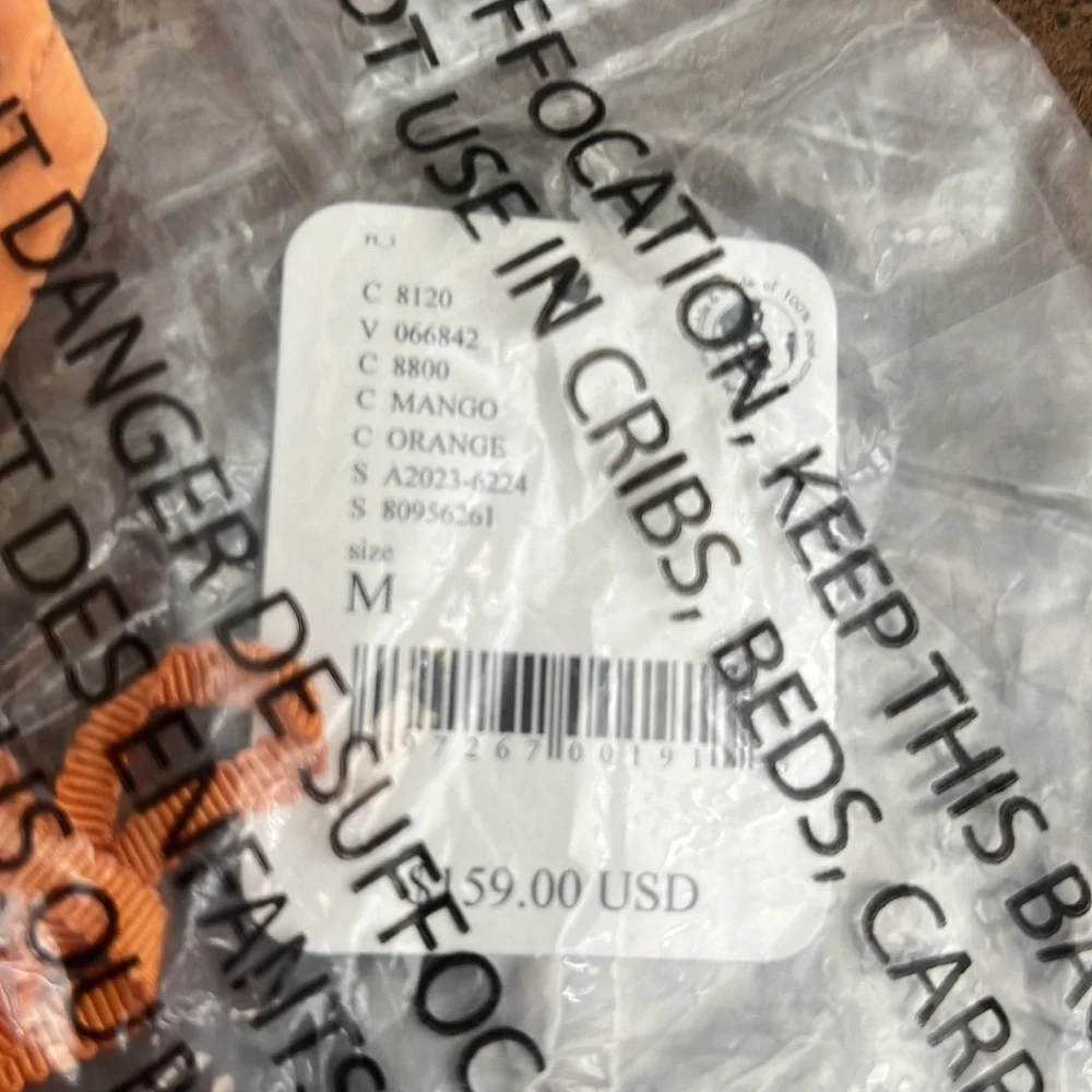 free people Aluna Wrap Mini Skirt Size Medium Orange Mango New With Tag - Picture 6 of 6